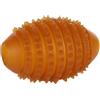 Flamingo giochi per cani - Rubba Palla da Rugby Marrone - 10,5 × 7,2 × 7,2 cm - gomma naturale - flessibile - ovale
