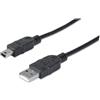 Manhattan 302340 cavo USB 3 m USB A Nero