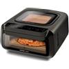 G3 Ferrari G10225 Krispy Forno Pizza & Friggitrice Ad Aria & Grill, 2100 W, 380°C, Nero