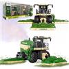 PENGBU RC Falciatrice giocattolo, mietitrebbia telecomandata per bambini, tosaerba, 2,4 GHz, trattore radiocomandato e trituratore di mais con suono/luce/spray, Harvester Trecker