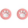 THLMT 2 pezzi di coperture in silicone per thumbstick compatibili con Rog Xbox Ally/con Ally X, coperture per thumbstick e rocker per controller di console di gioco e joystick (Rosa e bianco)
