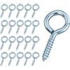 EASYKEENECOM 20 Pezzi Viti per Occhielli 30mm, Vite Oculare, Gancio a Vite, Viti a Testa Tonda, Da Utilizzare Per Cornici, Oggetti Decorativi e Progetti Artigianali