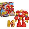 IRON MAN Hasbro, Marvel, serie Disney Jr. "Iron Man e i suoi fantastici amici", Armatura Giant Mech e personaggio