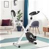 SUGIFT Cyclette pieghevole, cyclette da fitness con resistenza magnetica, cyclette regolabile in altezza, nero-grigio | 43 x 97 x 109 cm | 8 livelli | display LCD