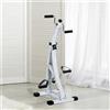 SUGIFT Cyclette per anziani, mini cyclette silenziosa, attrezzo per braccia e gambe, cyclette da tavolo, bianco | 40 x 42,5 x 100 cm | 8 kg | Display LCD