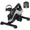 SUGIFT Mini cyclette da allenamento, con display LCD, per braccia e gambe, colore nero e argento