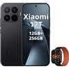 XIAOMI Smartphone Xiaomi 17T 5G, Dual SIM, 12 GB di RAM, 256 GB di memoria, colore nero (incluso smartwatch)