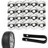 Generic Copridadi per ruota auto, tappi per dadi per ruota auto, copridadi per ruote, copribulloni, coperchi per dadi per pneumatici con strumento di rimozione, copertura antipolvere di ricambio, 17 mm, 19 mm