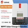 EVSOLAR SRNE 20/30/40A MPPT Regolatore di carica solare 12V/24V Tensione della batteria Identificazione automatica Ingresso fotovoltaico 100V Serie ML ML2420/2430/2440