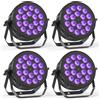 U'King 4PCS 18X8W RGBW LED Par Light DMX512 Luce da discoteca 4IN1 LED Effetto luce scenica Attrezzatura DJ per Bar di nozze KTV Party
