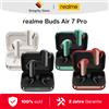 realme Versione globale realme Buds Air 7 Pro Auricolari 53dB Cancellazione del rumore in tempo reale Driver Dual-DAC da 11+6 mm Al Live Translator