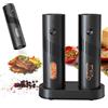CLITON Macinapepe automatico da 1 pezzo/2 pezzi, macinasale e macinapepe con regolazione della macinatura e LED per la cucina