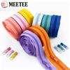 Meetee 3 # 5 # Nastro per cerniere in nylon arcobaleno con cursore, 5/10/20M, cerniera al metro, kit di riparazione cerniere, chiusure per borse e forniture