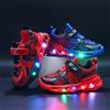 MGO Kidss Sneakers Traspiranti in Rete per Bambini e Bambine da 1-9 Anni, Primavera e Autunno, Sneakers LED Luminose MGO per Ragazzi con Sensore di Movimento