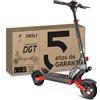 Zwheel Zwolf, scooter elettrico 10", pneumatici off-road con sospensione doppio braccio oscillante, 1000 W, autonomia max 50 km, batteria 600 Wh, velocità max 25 km/h, freno disco anteriore e