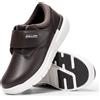 Fitville Scarpe da Passeggio in Pelle Extra Larghe per Uomo FitVille, Sneakers Ortopediche Antiscivolo con Supporto per Arco Plantare per Anziani con Piedi Gonfi e Larghi