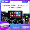 AUTOABC Modulo di Navigazione GPS con Carplay Wireless e Android Auto per Mercedes Benz Sistema NTG5.0 Classe C V A B E GLE GLA GLC Mirror Link BT