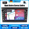 Mopect Autoradio Android 15 MOPECT 7" 4+64G per Opel Astra Antara Vectra Corsa con Carplay, USB, GPS, Navigatore, Touch Screen, WiFi, DAB e Telecamera