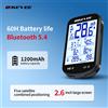 Bikevee Computer da Bicicletta Multifunzionale Smart Bluetooth Wireless GPS con Display Digitale LCD da 2,6 Pollici e Retroilluminazione Automatica, Tachimetro