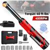GECOFEER Chiave a cricchetto ad angolo retto senza fili 16.8V/18V, 450 RPM, attacco da 3/8 di pollice, chiave elettrica portatile per lo smontaggio di dadi, attrezzo manuale per la riparazione e la