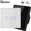 SONOFF Interruttore da parete touch Wi-Fi SONOFF T2/T3EU 433 MHz RF, controllo intelligente delle scene tramite telecomando eWeLink, controllo vocale con Alexa e Google Home.