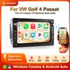 AINAVI CarPlay Wireless Android Auto per Volkswagen VW Golf 4 MK4 MK5 Passat B5 Polo Bora Jetta T5 Transporter 2 Din Autoradio Stereo Multimedia Video Player Autoradio FM RDS DSP SWC BT Schermo IPS da