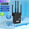 NONE 2026 Nuovo Ripetitore WiFi Dual Band 5GHz 2.4GHz 1200Mbps Aggiornato, Amplificatore di Segnale Internet Wi-Fi, Estensore di Portata Wireless per Casa, Amplificatore di Segnale WiFi a Lungo Raggio con