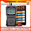 KONNWEI Nuovo Scanner Diagnostico Auto KONNWEI KW340 OBD2 2026 con Funzione di Controllo Batteria, I/M, VIN, DTC, Lettura Codici Errore e Dati in Tempo Reale