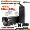 Aleaivy Batteria agli ioni di litio Silverfish 18650 ad alta capacità 48V 15Ah/20Ah, con celle a lunga durata e potenza continua stabile, dotata di caricabatterie standard 2A, alimentatore universale per bici