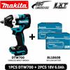 Makita Avvitatore a impulsi elettrico Makita DTW700 18V Brushless, utensile elettrico a batteria 700Nm ad alta coppia, velocità variabile, Auto-Stop per riparazioni auto, batteria LXT, consegna rapida UE