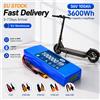 Makita Batteria per Scooter Elettrico 36V 100000mAh 10S2P, Pacco Batteria agli Ioni di Litio per E-bike da 500W con BMS, Consegna Rapida UE