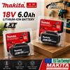 MAKITA Batteria al Litio Originale 6.0Ah 18V per Sistema Makita LXT DHR140 DAS180 DHP489 DDF487 DGA404 DTD173, Batteria Universale per Smerigliatrice, Trapano e Avvitatore a Impulsi Makita