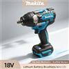 Makita Avvitatore a impulsi elettrico a batteria Makita Brushless DTW700, avvitatore elettrico senza fili da 1/2 pollice per utensili elettrici con batteria Makita da 18 V