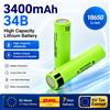 Ddadache 10-100 Pezzi Batteria al Litio Ricaricabile 18650 3.7V 3400mAh 34B per Torcia Originale Nuova NCR18650B