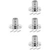 Stainless Steel Marine Handrail Base Silver Durable Boat Rail Mounting Hardware