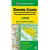Touring Slovenia, Croazia, Serbia, Bosnia Erzegovina, Montenegro, Macedonia 1:800.000. Carta stradale e turistica