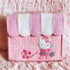 Sanrio Raro portafoglio Hello Kitty 2004 barboncino tweed edizione limitata d'oltremare