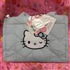 Sanrio Borsa trapuntata Sanrio House Hello Kitty 2WAY cuore blu chiaro 19x22 cm