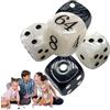 Generico Backgammon Raddoppiando I Del Cubo - 5 Pezzi Di Di Gioco Acrilico Con Borsa Impermeabile | Accessorio Classico Da Gioco Da Tavolo Per Appassionati Di Backgammon, Famiglia, Amici, Colleghi, F