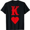 Abbigliamento Black Jack Poker Carte da Re di cuori, carte del blackjack, poker, coppia abbinata Maglietta
