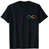 Gay Pride by yuma Infinito, simbolo, 8, LGBT, Gay Pride, Rainbow, Math Maglietta