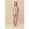 NOIDINOTTE PIGIAMA DONNA COTONE FELPATO FA009786 PINK