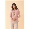 NOIDINOTTE PIGIAMA DONNA CALDO COTONE FA009744 PINK