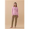 NOIDINOTTE PIGIAMA DONNA CALDO COTONE FA009732 POWDER PINK