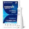 Waterpik Cordless Pearl - Idropulsore portatile ricaricabile per denti, gengive, parentesi graffe e da viaggio, con 4 punte per filo interdentale, compatibile con ADA, WF-13, bianco