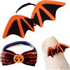 Butyeak Costume Halloween Gatto, Ali Pipistrello Gatto, Ali Pipistrello Cane, Vestito Halloween Cane, Vestiti per Gatti Cani, Mantello per Animali Domestici, Abbigliamento per Animali, Natale, Pasqua