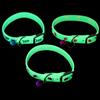 Toddmomy 3 Pezzi Collare Fluorescente per Cuccioli, Regolabili Campanella | Silicone Lavabile, Fascia 19-26cm, per Passeggiate al Tramonto, Colore Casuale