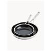KitchenAid Set di 2 padelle antiaderenti Classic - Argento