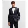 BOSS BLACK Boss Giacca Da Smoking Slim Fit In Serge Di Lana Vergine Blu Scuro Uomo