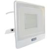 V-TAC Faro LED da Esterno con Chip Samsung 50W con Sensore PIR di Colore Bianco Impermeabile con cavo da 1 metro, Luce Bianco Naturale